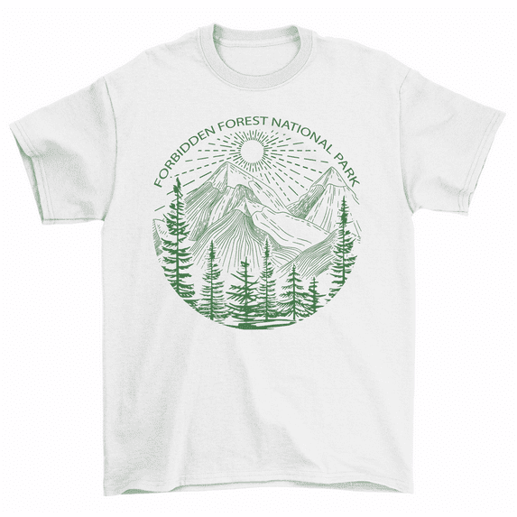 Forbidden Forest National Park T-Shirt Camping Hiking Tee Men Women