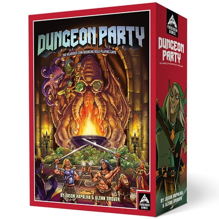 Forbidden Games: Dungeon Party - Premium Edition, Coin Bouncing Role-Playing Card Game, Party Game, Ages 10+, 1-6 Players, 30-90 Mi