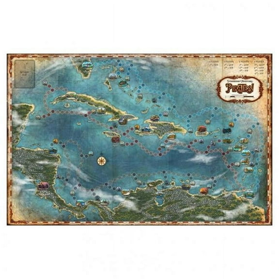 Forbidden Games Extraordinary Adventures-Pirates Mat Board Games Accessories
