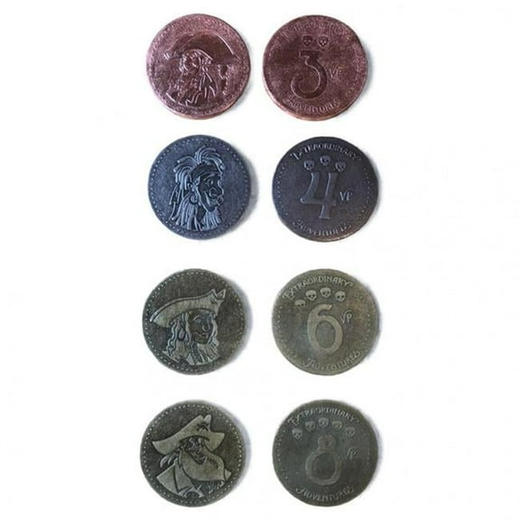 Forbidden Games FRB1401 Extraordinary Adventures-Pirates Coins Board Games Accessories