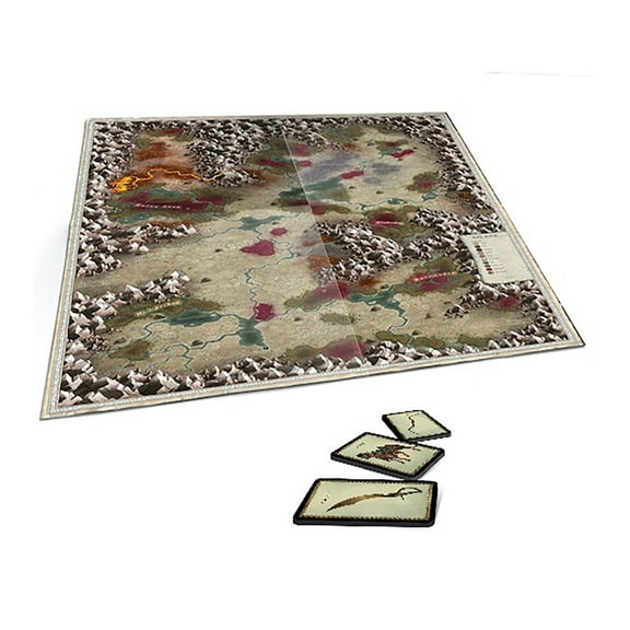 Forbidden Lands: The Bloodmarch - Map & Cards Pack - Includes Map, Cards & Stickers For The Lands Of Bloodmarch, RPG Accessories, Role Playing Game, Free League Publishing