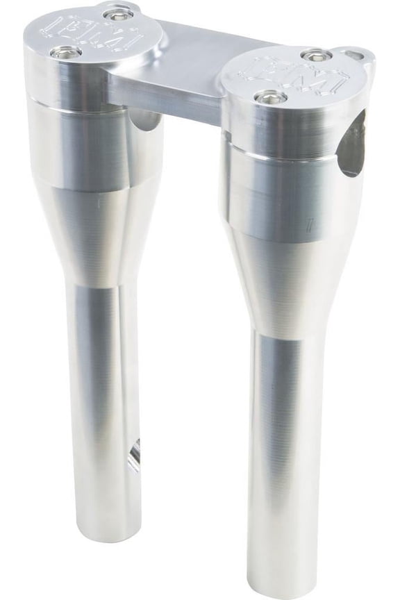 Forbidden Motorcycles 825-05007 Handlebar FM Risers with Gauge Mount Tabs - 11in. - Raw