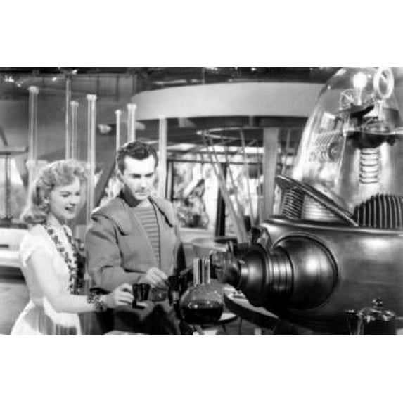 Forbidden Planet Movie Poster Robby Metal Sign 8inx 12in Metal Print 8x12 Square Adults Best Posters