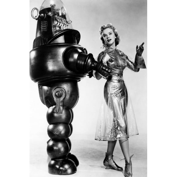 Forbidden Planet Robbie The Robot Metal Print 12x16 12x16 Square Adults AB Posters