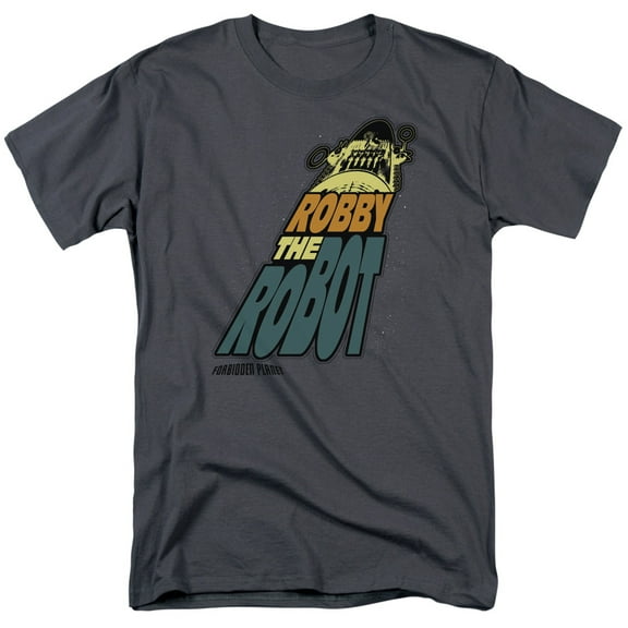 Forbidden Planet Men's  Robby The Robot T-shirt Charcoal