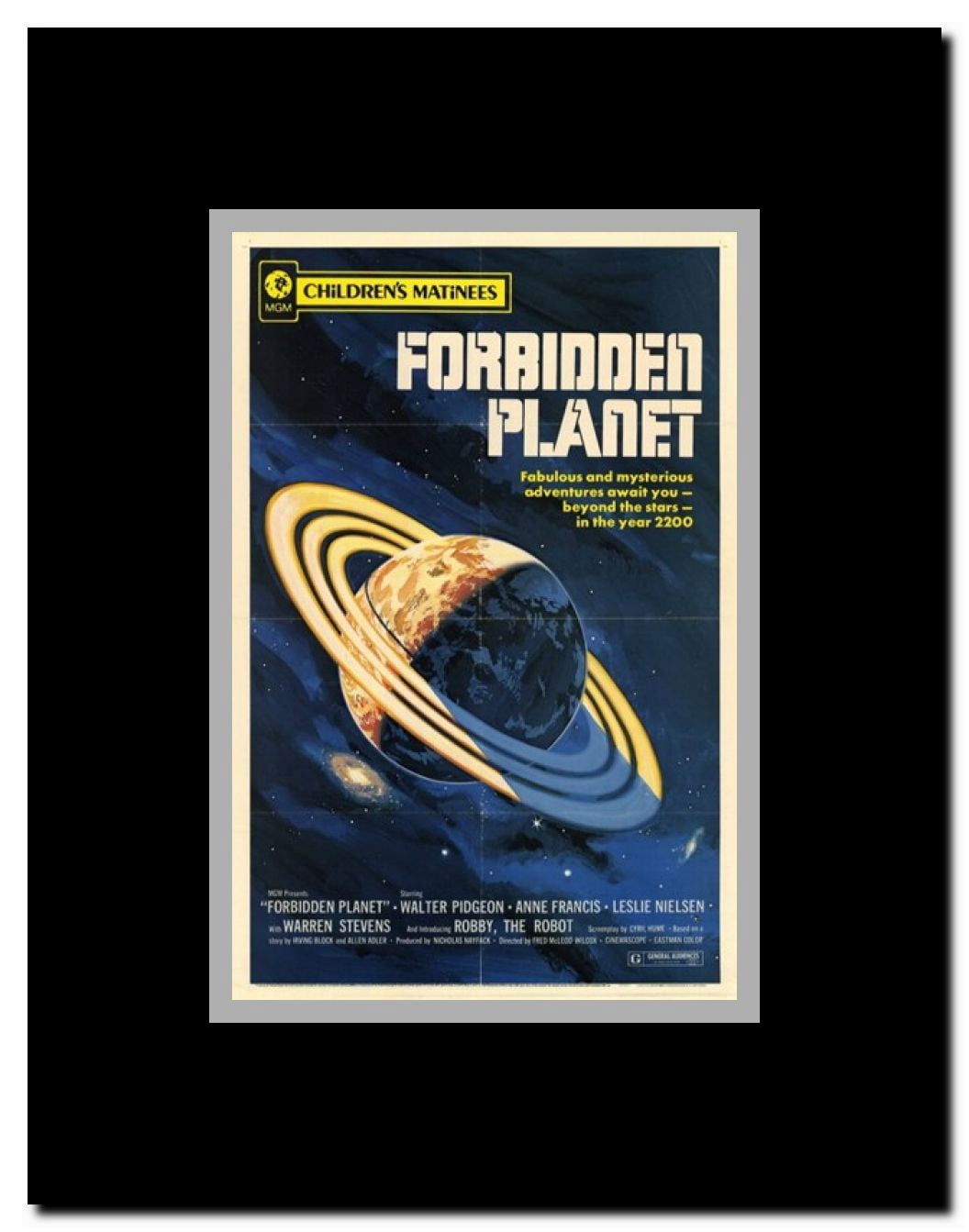 Forbidden Planet - style B Framed Movie Poster