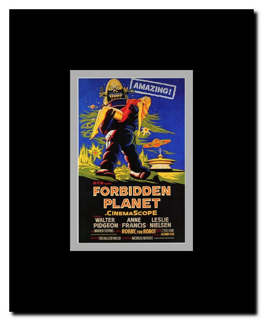 Forbidden Planet - style C Framed Movie Poster