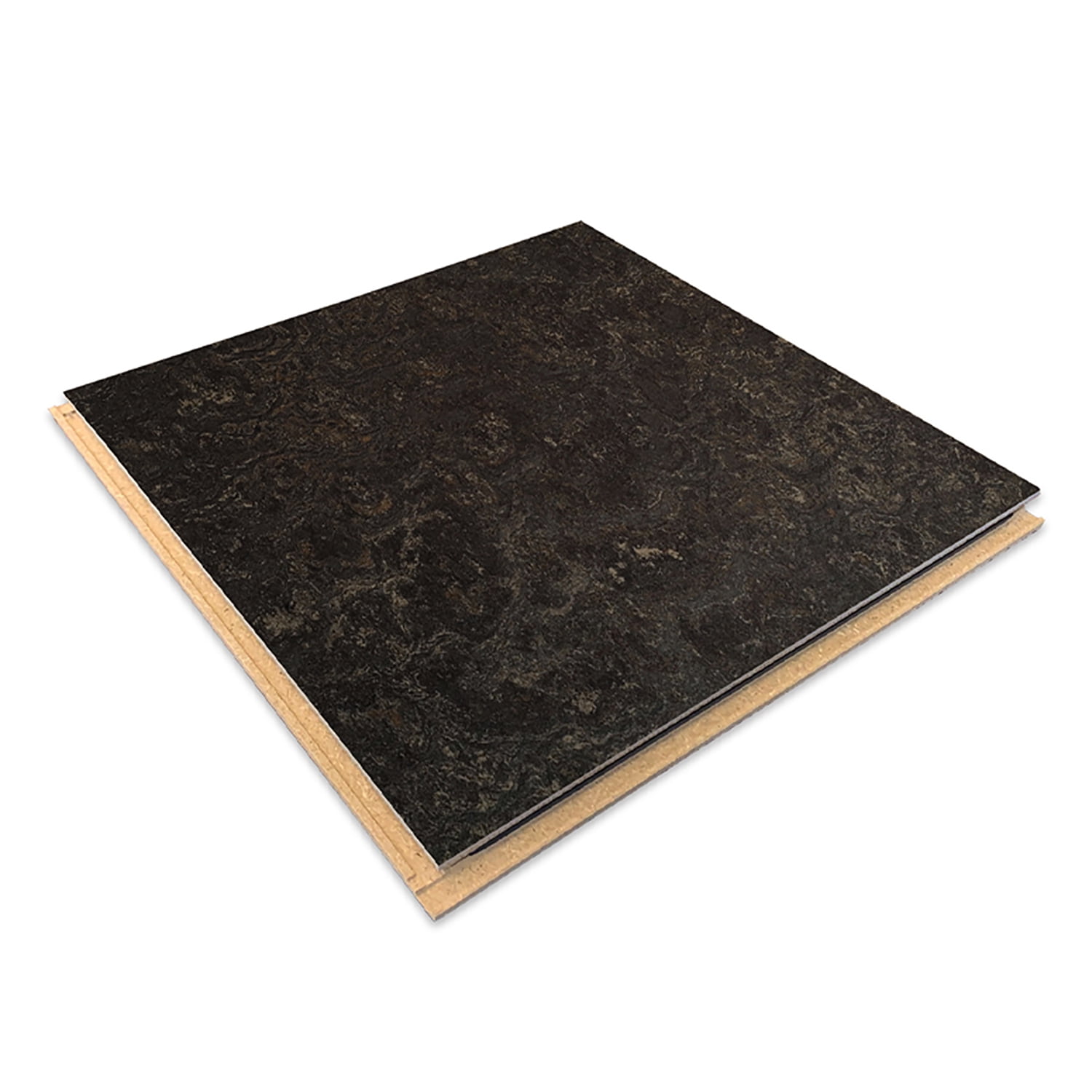Forbo Flooring Marmoleum Cinch Loc Seal 11.81" x 11.81" Laminate Square in Dark Bistre 6.78 Sq ft