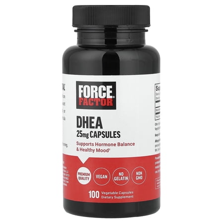 Force Factor DHEA, 25 mg, 100 Vegetable Capsules