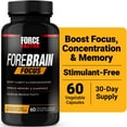 thumbnail image 1 of Force Factor Forebrain Focus, Nootropic Brain Supplement to Support Clarity, Concentration, Memory, Focus & Productivity, 60 Capsules, 1 of 13