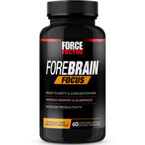 Force Factor Forebrain Focus Nootropic Brain Health Supplement for Focus, 60 Capsules