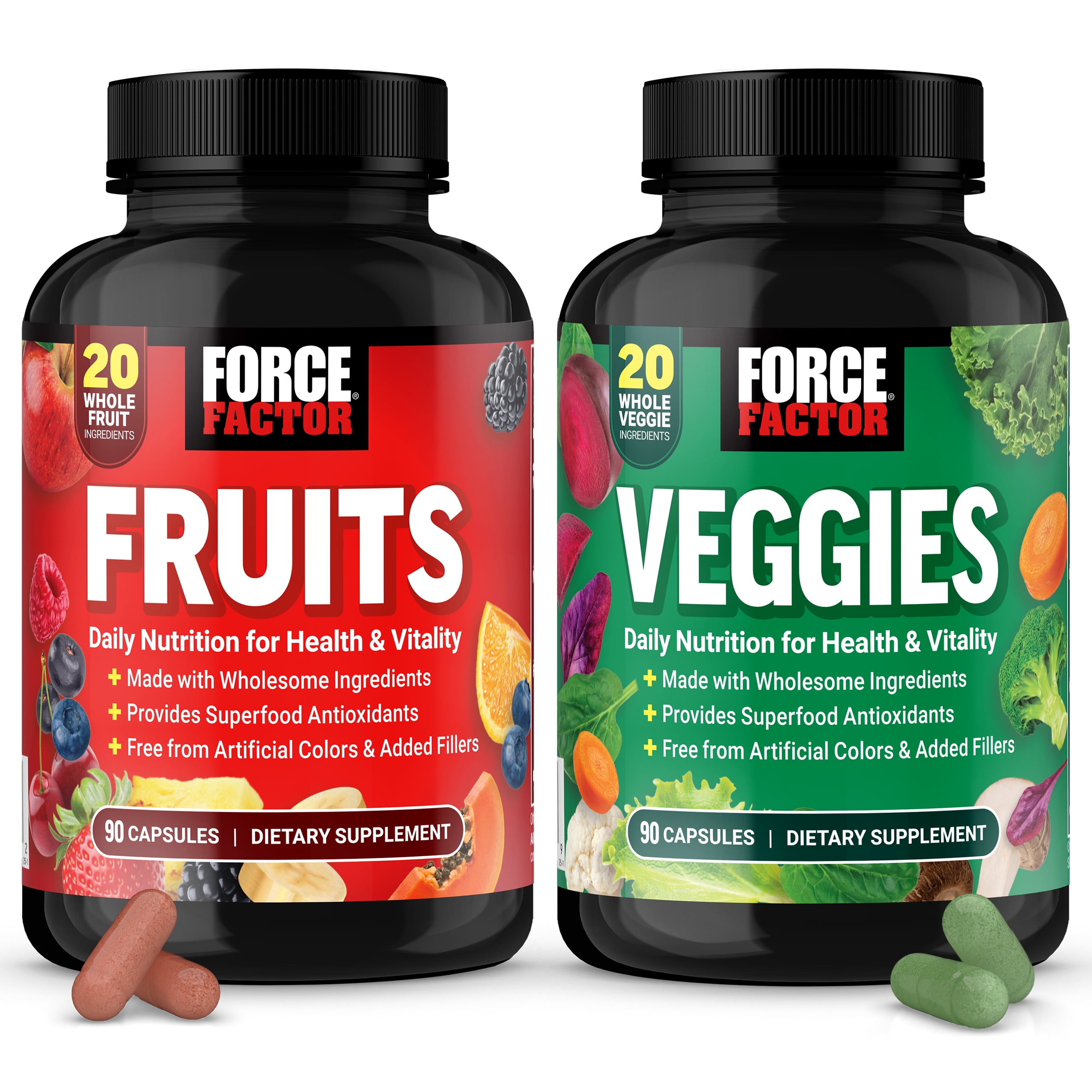 Force Factor Fruits Veggies, Fruit Vegetables Supplement