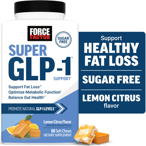 Customer reviews for Force Factor Super GLP-1 Support Soft Chews, Promote Natural GLP-1 Production, Support Fat Loss, Metabolic Function & Healthy Body Composition, Sugar Free Lemon Citrus Flavor, 60 Soft Chews
