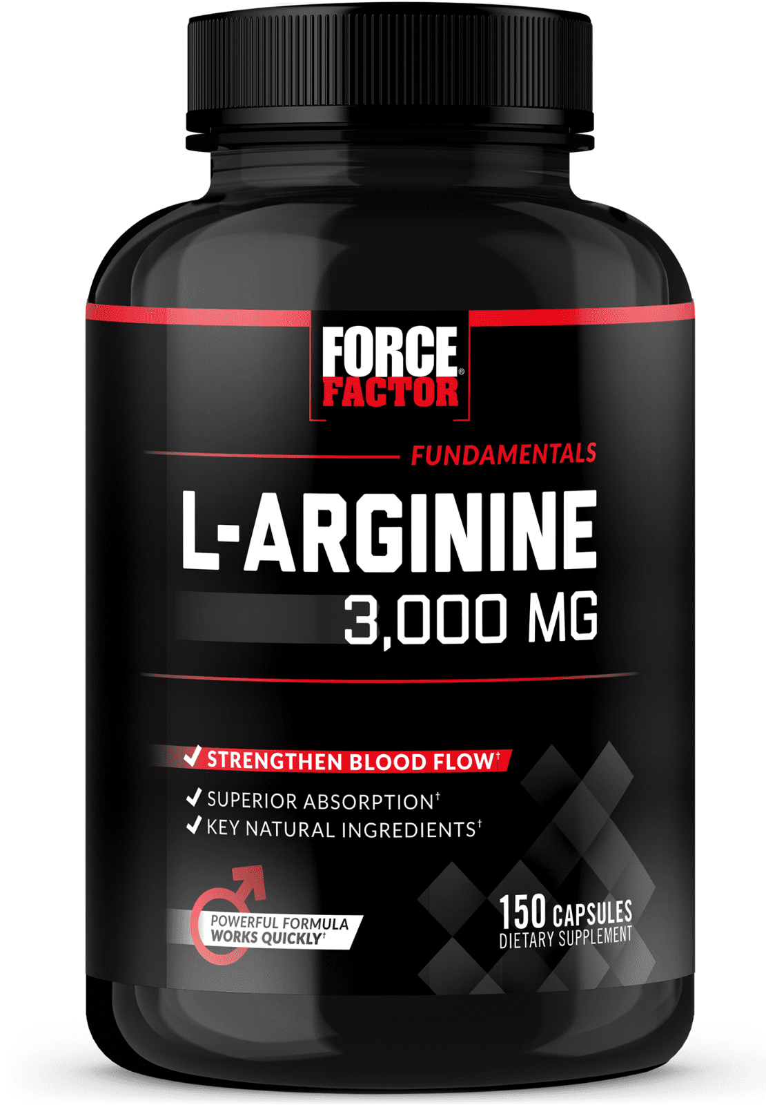 Force Factor L-Arginine 3000 MG Extra Strength Nitric Oxide ...