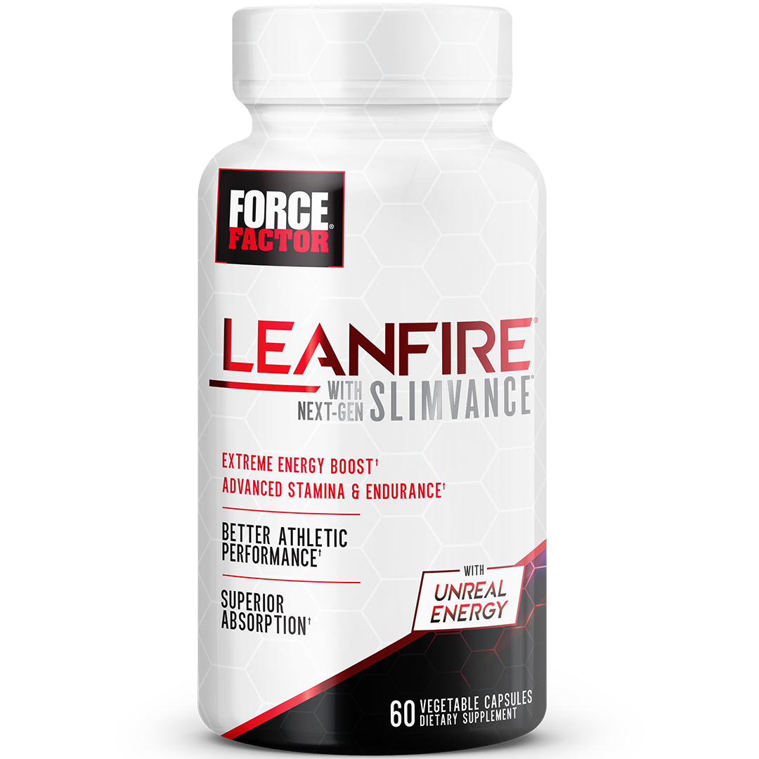 Force Factor LeanFire W/ SLIMVANCE – 60 Capsules, Energy Boost, Weight Management