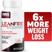 Force Factor LeanFire With Next-Gen SLIMVANCE, Thermogenic Fat Burner & Weight Loss Pills for Metabolism, Energy, Performance & Stamina, 60 Capsules