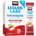 thumbnail image 1 of Force Factor Liquid Labs Energy Electrolyte Powder, Hydration Powder with 5 Essential Electrolytes, Vitamins & Minerals, Fruit Punch, 20 Stick Packs, 1 of 11