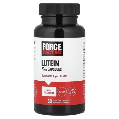 Force Factor Lutein, 20 mg, 60 Vegetable Capsules