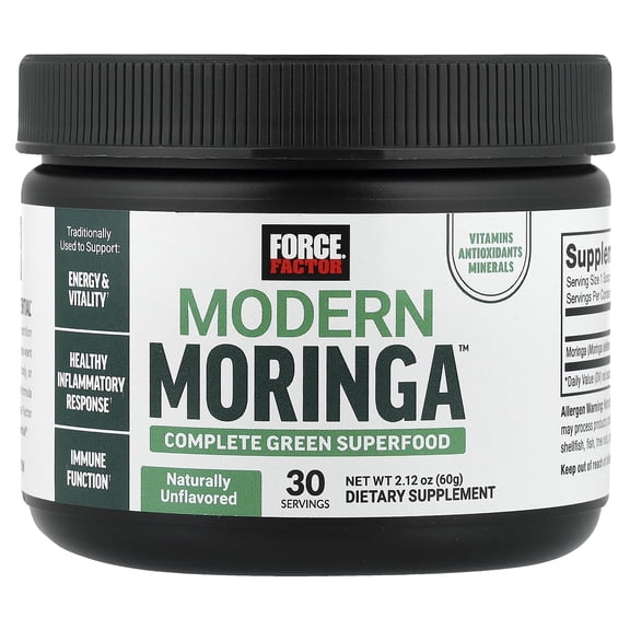 Force Factor Modern Moringa, Unflavored, 2.12 oz (60 g)