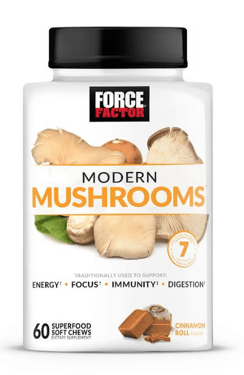 Force Factor Modern Mushrooms Soft Chews, Mushroom Supplement to