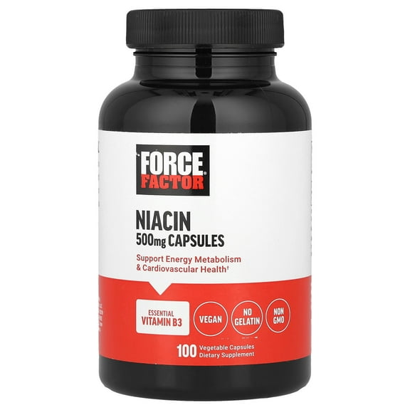 Force Factor Niacin, 500 mg, 100 Vegetable Capsules