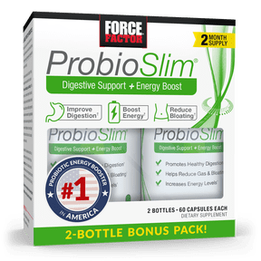 Force Factor ProbioSlim Probiotic and Weight Loss Supplement with Probiotics, 120 Capsules