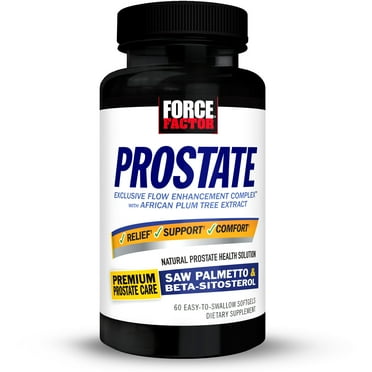 Force Factor Prostate Supplement for Men with Saw Palmetto and Beta Sitosterol, Prostate Health, 60 Softgels