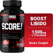 Force Factor SCORE! Nitric Oxide Booster for Men with L-Citrulline, Horny Goat Weed & Ashwagandha to Enhance Libido, Stamina & Drive