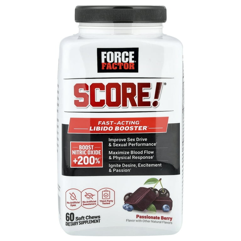 Force Factor Score!®, Fast-Acting Libido Booster, Passionate Berry