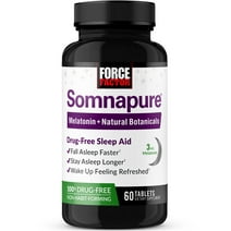 Force Factor Somnapure Natural Sleep Aid with Melatonin 3mg, 60 Tablets