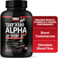 thumbnail interactive-video image 1 of Force Factor Test X180 Alpha V2, Testosterone Booster for Men with Fenugreek, Ashwagandha & L-Citrulline for Muscle, Strength & Libido, 120 Tablets, 1 of 10