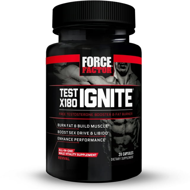 Force Factor Test X180 Ignite Men's Testosterone Booster Energy
