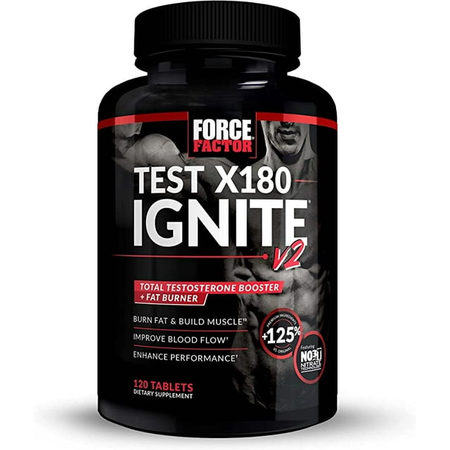 Force Factor Test X180 Ignite v2 Testosterone Booster & Supplement with