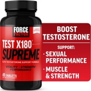 Force Factor Test X180 Supreme, Testosterone Booster for Men to Enhance Performance, Lower Estrogen, Support Muscle, Strength & Libido, 45 Tablets