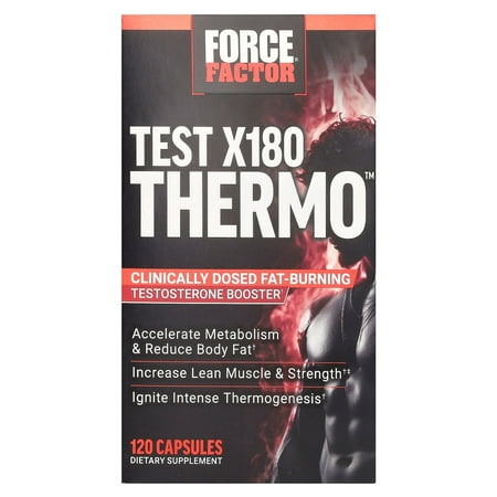 Force Factor Test X180 Thermo™, 120 Capsules