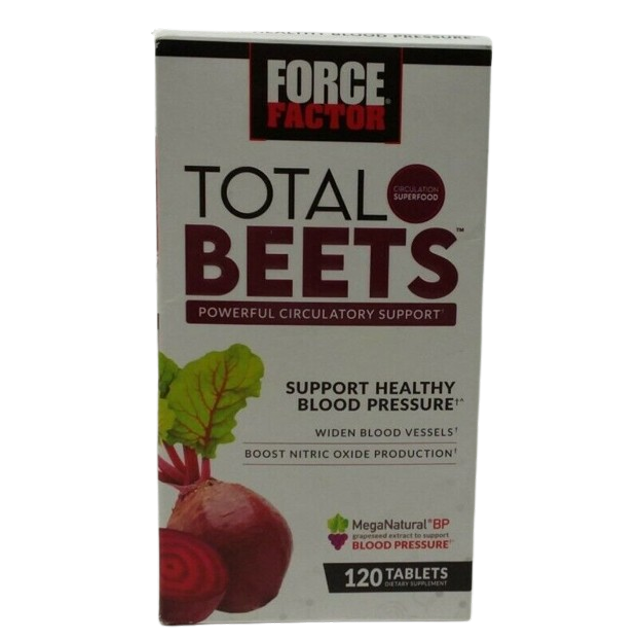 Force Factor Total Beets Blood Pressure Support Supplement 120 Tablet