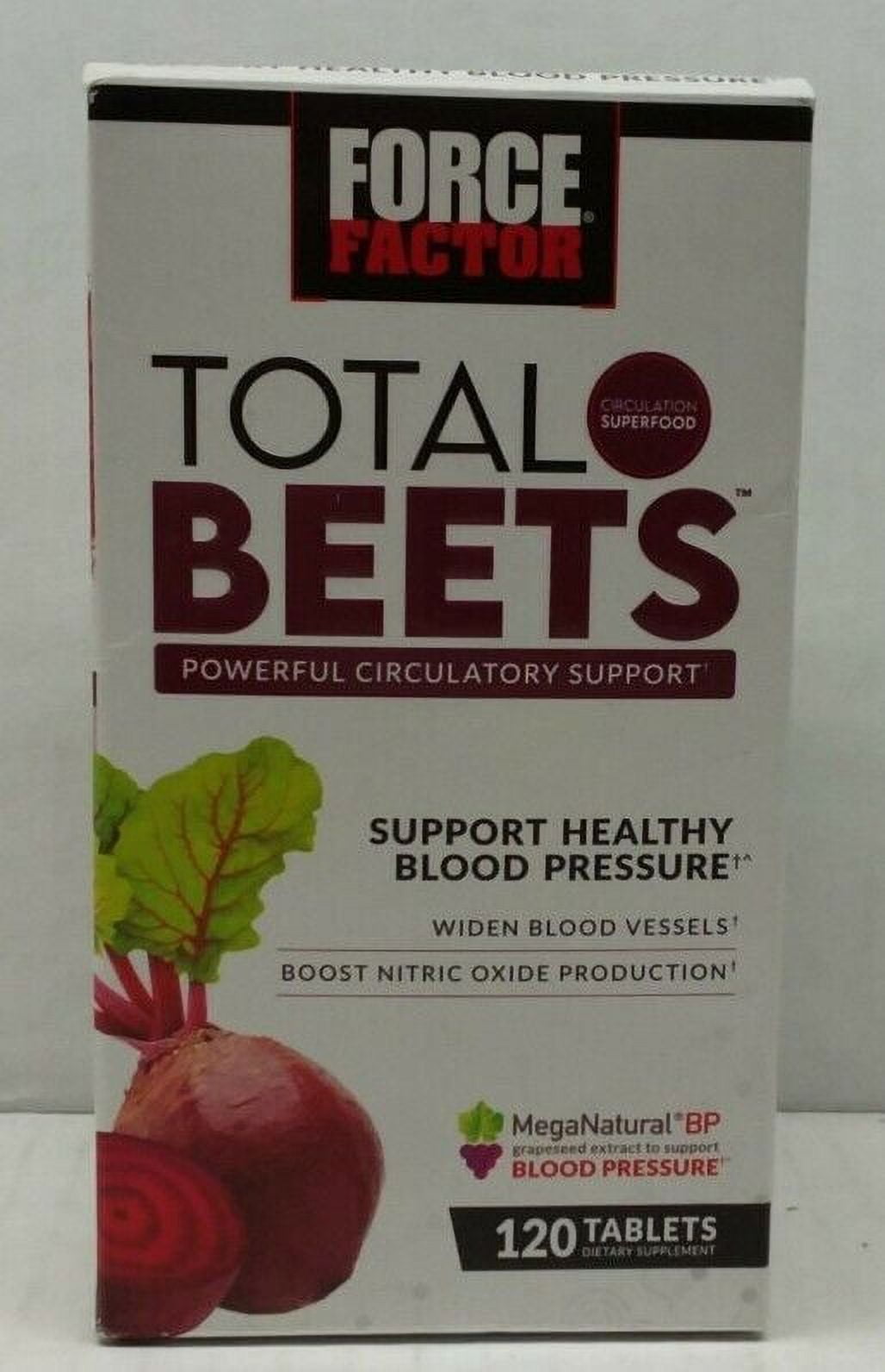 Force Factor Total Beets Blood Pressure Support Supplement 120