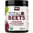 thumbnail image 1 of Total Beets Organic Beetroot Powder, Superfood to Boost Daily Nutrition, USDA Organic, Vegan, Gluten-Free, and Non-GMO Beet Supplement, Unflavored, 90 Servings by Force Factor, 1 of 10