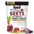 thumbnail interactive-video image 1 of Force Factor Total Beets Ultimate Heart Health, Blood Pressure Support with CoQ10 & Beet Root for Nitric Oxide, Pomegranate Berry, 60 Soft Chews, 1 of 14
