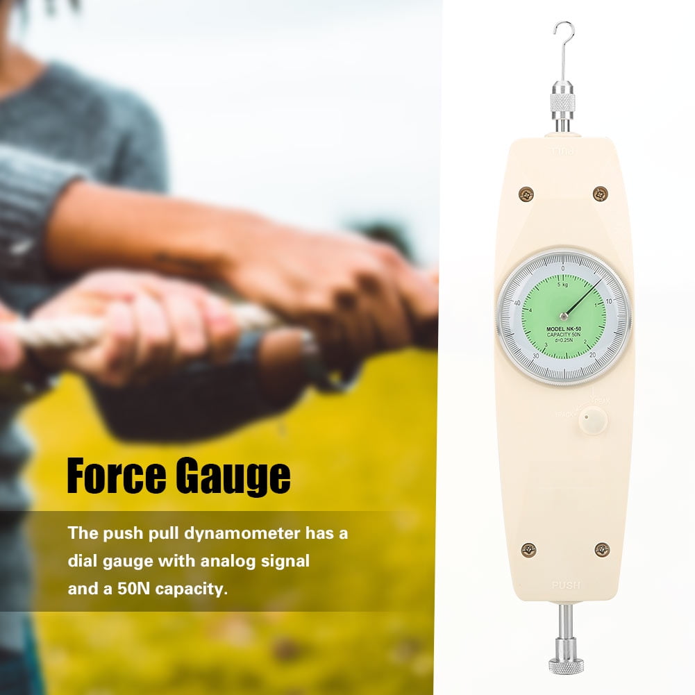 Force Gauge, 50N Analog Dynamometer Force Measuring Instrument Tester