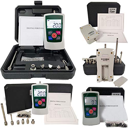 Force Gauge Digital Force Gauge Push and Pull Tester Meter Dynamometer with Measuring Range 200N 20Kgf 45Lbf 72Oz$$Tools