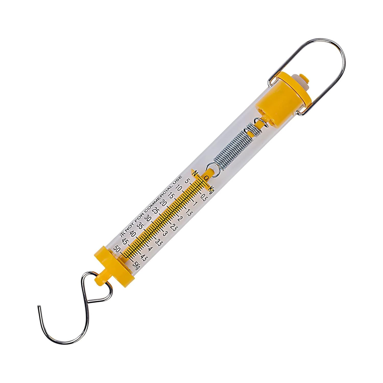 Force Meter Spring Scale Max Capacity 5000G/50N, Dual Scale Labeled