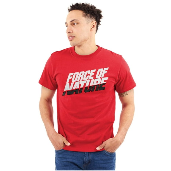 Force Nature Inspire Fitness Funny Plus Size Crewneck Graphic Tee Shirt Brisco Brands 2X