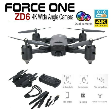 Force One ZD6 GPS 5G Wifi FPV with 4K HD Camera Smart Follow Foldable RC Drone