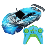 Force1 High-Speed Drift RC Car 2.4GHz Remote Control LED Lights 116 Scale Rechargeable Toy Blue