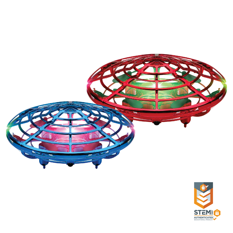 Force1 Scoot Duo Red and Blue Aerial Drone Hand Controlled Mini Drone with Multi color LED Light Boys and Girls