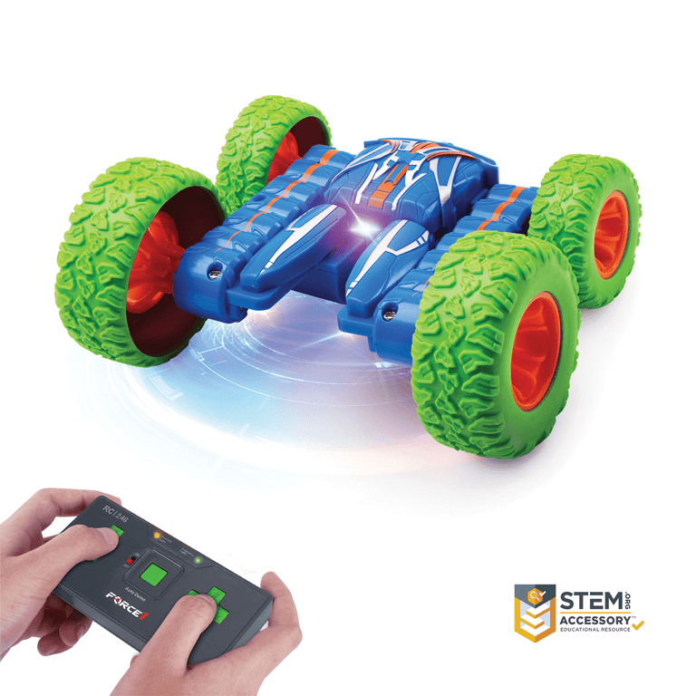 Force1 Tornado LED Stunt Mini RC Car, Rechargeable, Bright LED