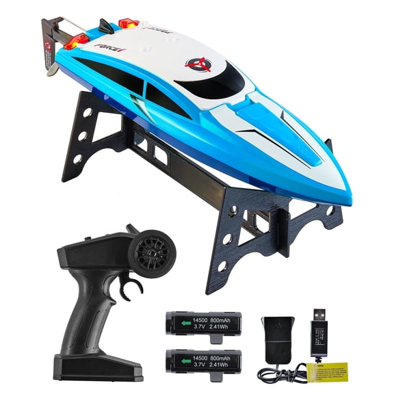 Force1 Velocity High Speed Waterproof Diving Rechargeable RC Boat Blue