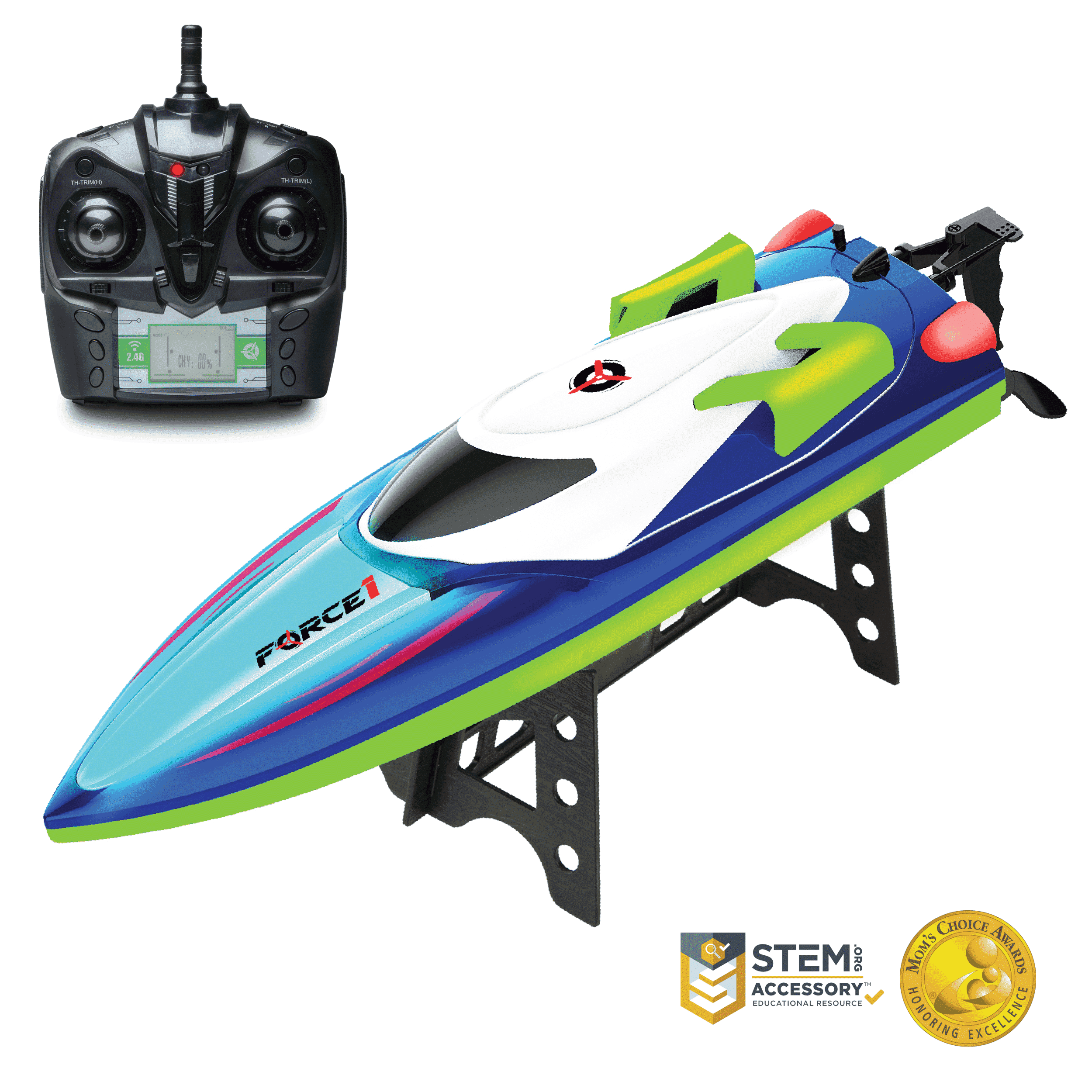 fuchsi♡ラベンダー、ミント、RC、 レモン4点 Force1 RC LED Freshwater Boat with High-Speed, Advanced Controls