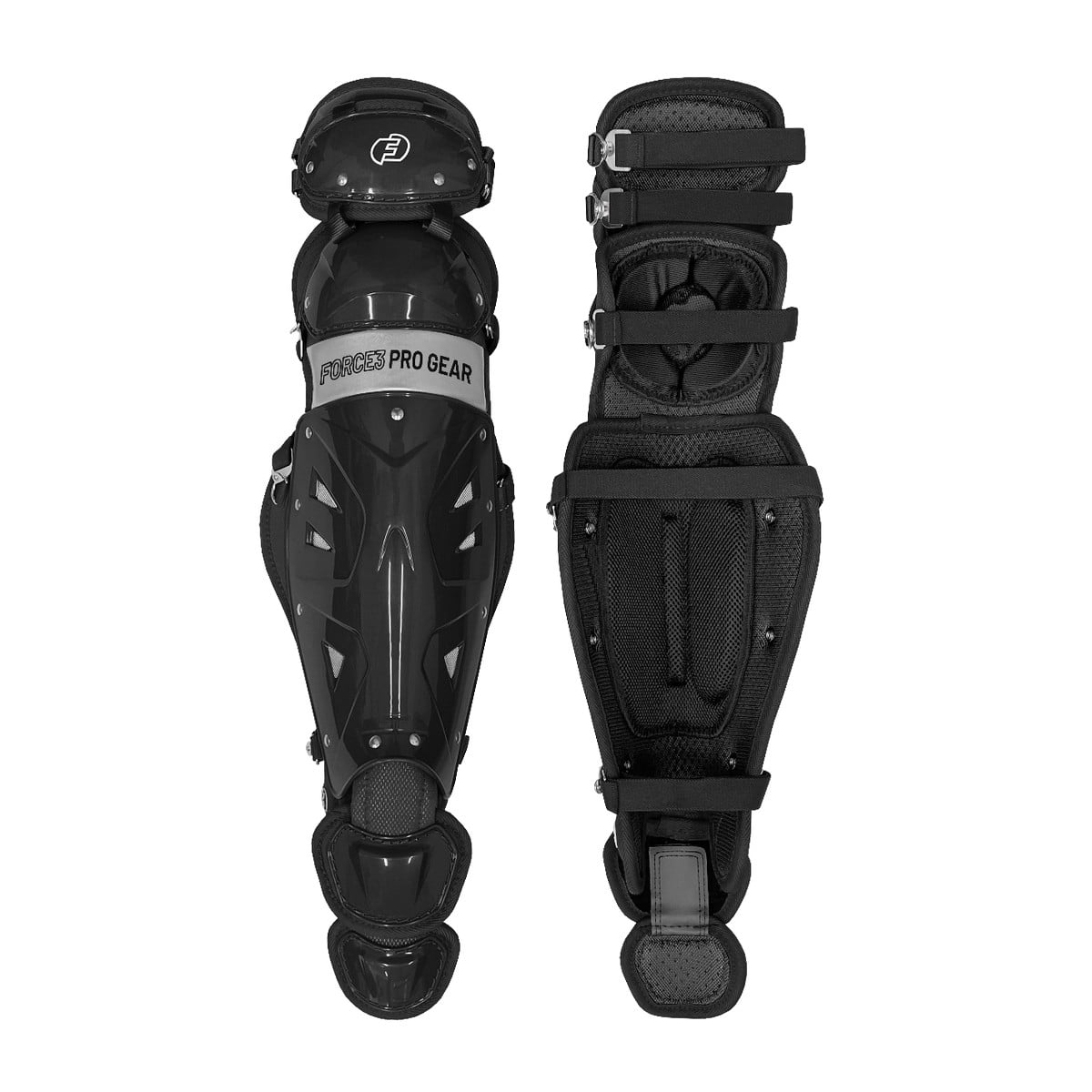 Protège-tibias (shin Guards) Pour Catcher De Baseball ProNine - Taille LG 11 Noir - Neuf